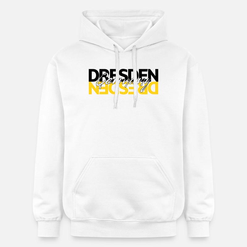 Dresde, Allemagne - Sweat à capuche Softstyle® Gildan Unisexe - blanc