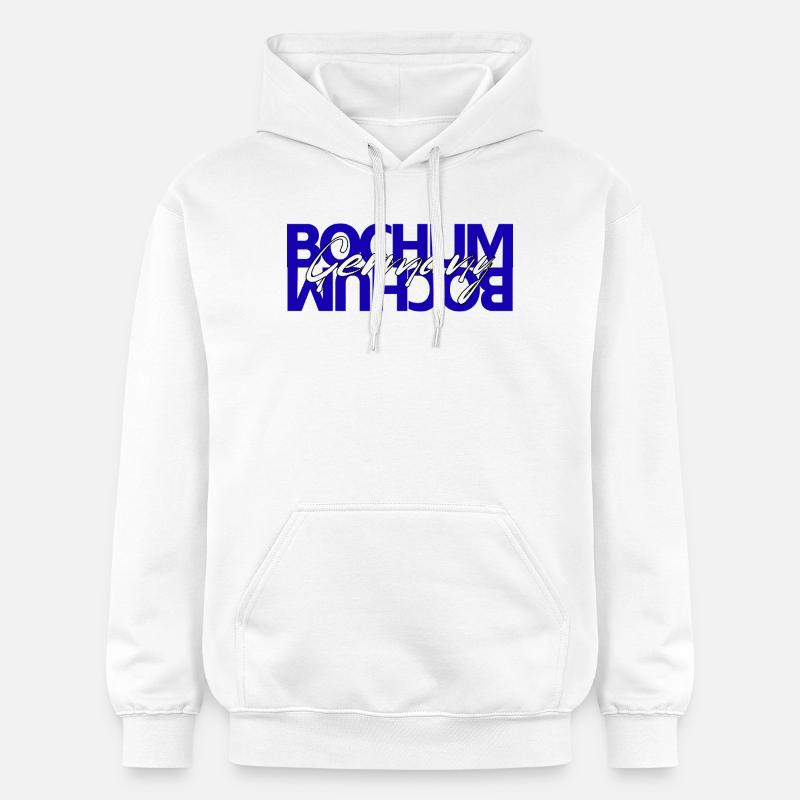 Bochum, Allemagne - Sweat à capuche Softstyle® Gildan Unisexe - blanc