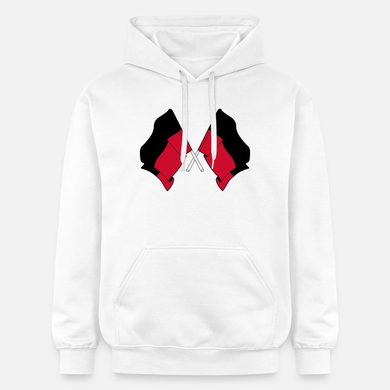 Drapeaux croisés de Nimègue - Sweat à capuche Softstyle® Gildan Unisexe - blanc