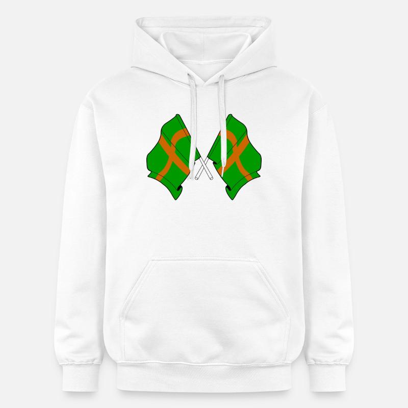Drapeaux de marche de Nimègue - Sweat à capuche Softstyle® Gildan Unisexe - blanc