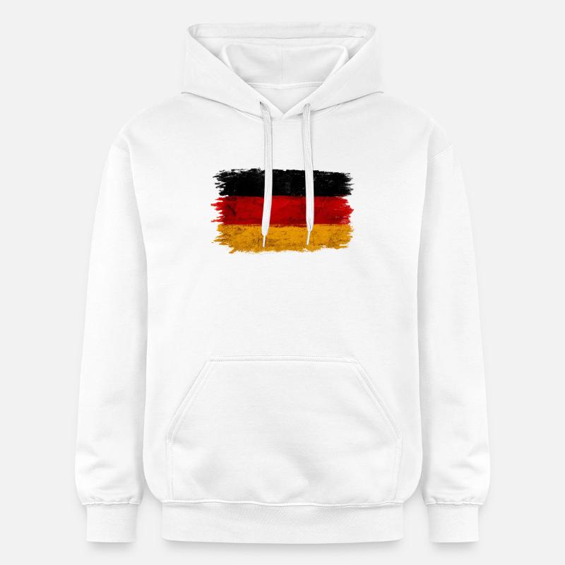 Drapeau allemand - Sweat à capuche Softstyle® Gildan Unisexe - blanc