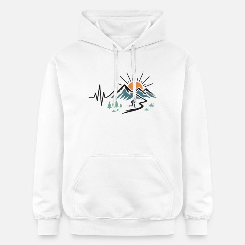 Trail running - Sweat à capuche Softstyle® Gildan Unisexe - blanc