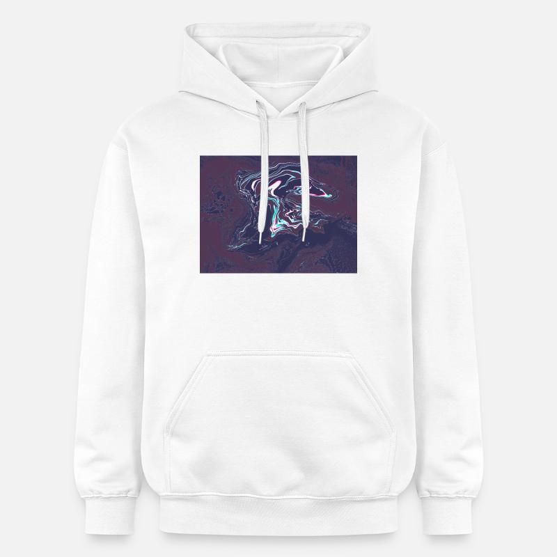 Vortex en tourbillon néon - Sweat à capuche Softstyle® Gildan Unisexe - blanc