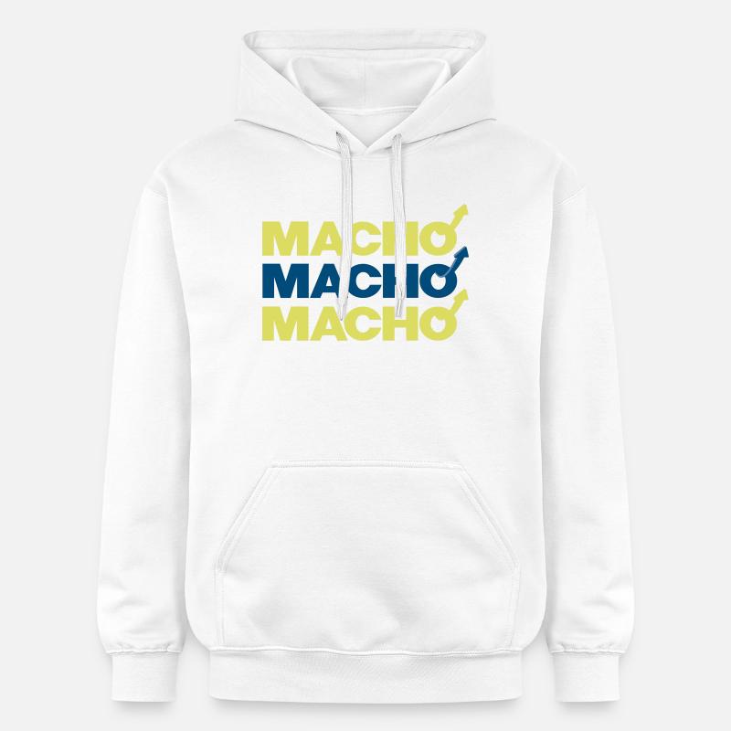 Macho - Sweat à capuche Softstyle® Gildan Unisexe - blanc