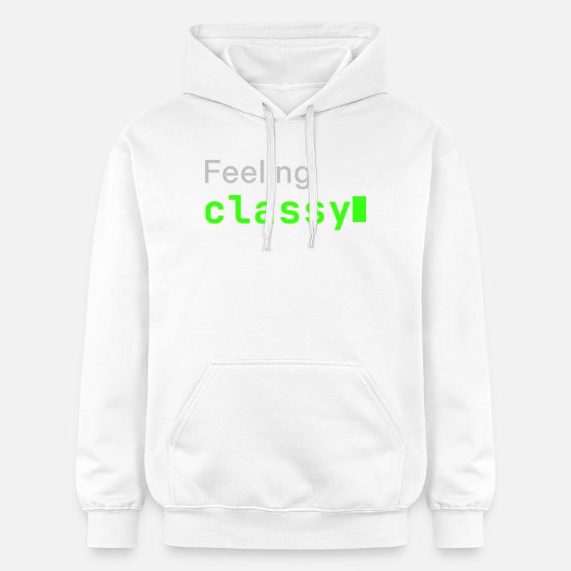 Feeling classy | Developer mood - Gildan Unisex Softstyle® Midweight Hoodie - Weiß