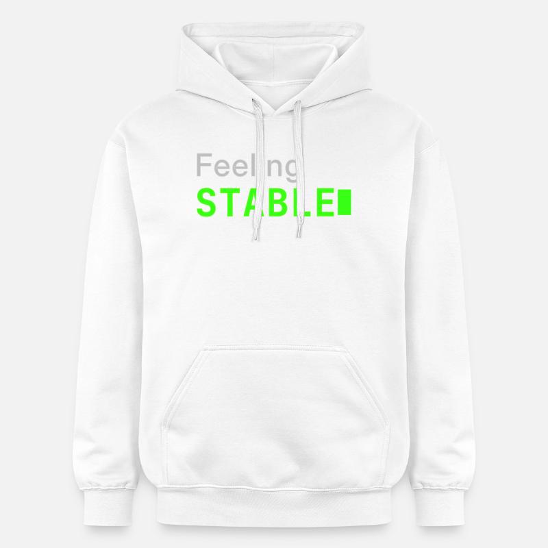 Feeling Stable | Developer mood - Gildan Unisex Softstyle® Midweight Hoodie - Weiß