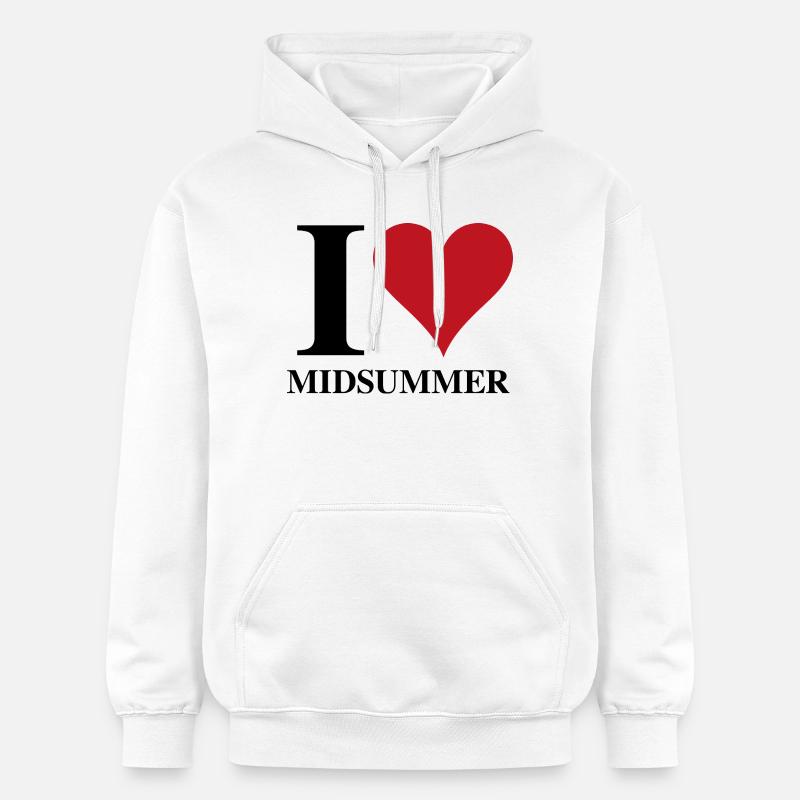 I ♥ Midsummer - Sweat à capuche Softstyle® Gildan Unisexe - blanc