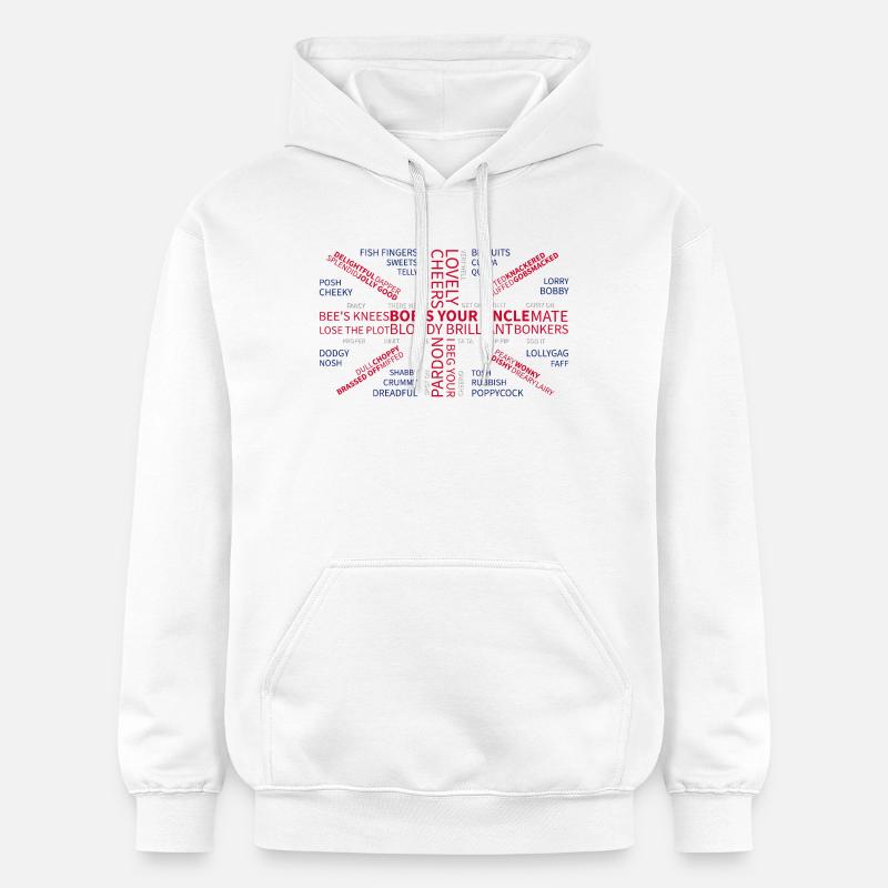 UBERBRITISH - Sweat à capuche Softstyle® Gildan Unisexe - blanc