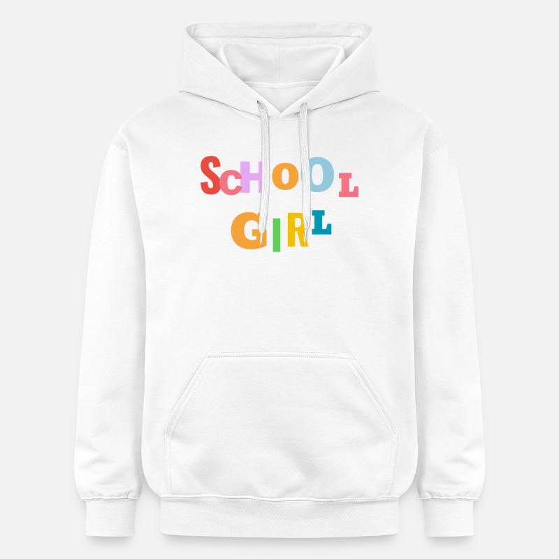 Écolière - Sweat à capuche Softstyle® Gildan Unisexe - blanc
