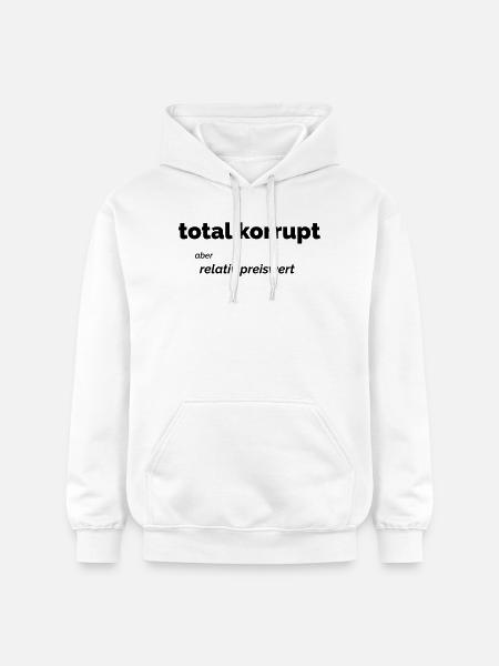 Total korrupt - Gildan Unisex Softstyle® Midweight Hoodie - Weiß