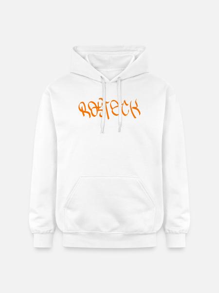 Rostock Graffiti Orange - Gildan Unisex Softstyle® Midweight Hoodie - white