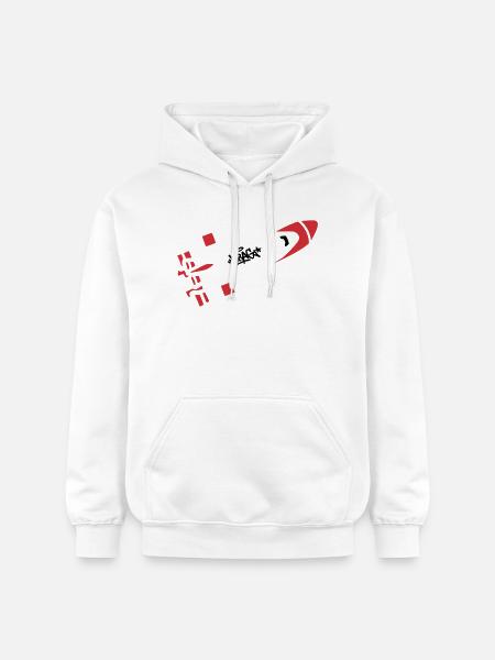 Red Rocket Graffiti Logo - Gildan Unisex Softstyle® Midweight Hoodie - white