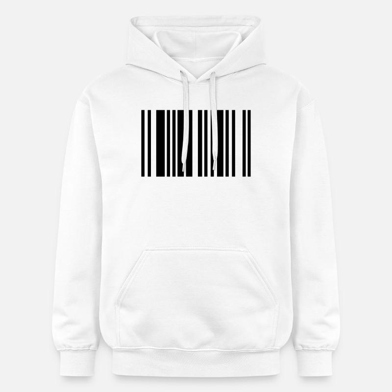 barcode - Sweat à capuche Softstyle® Gildan Unisexe - blanc