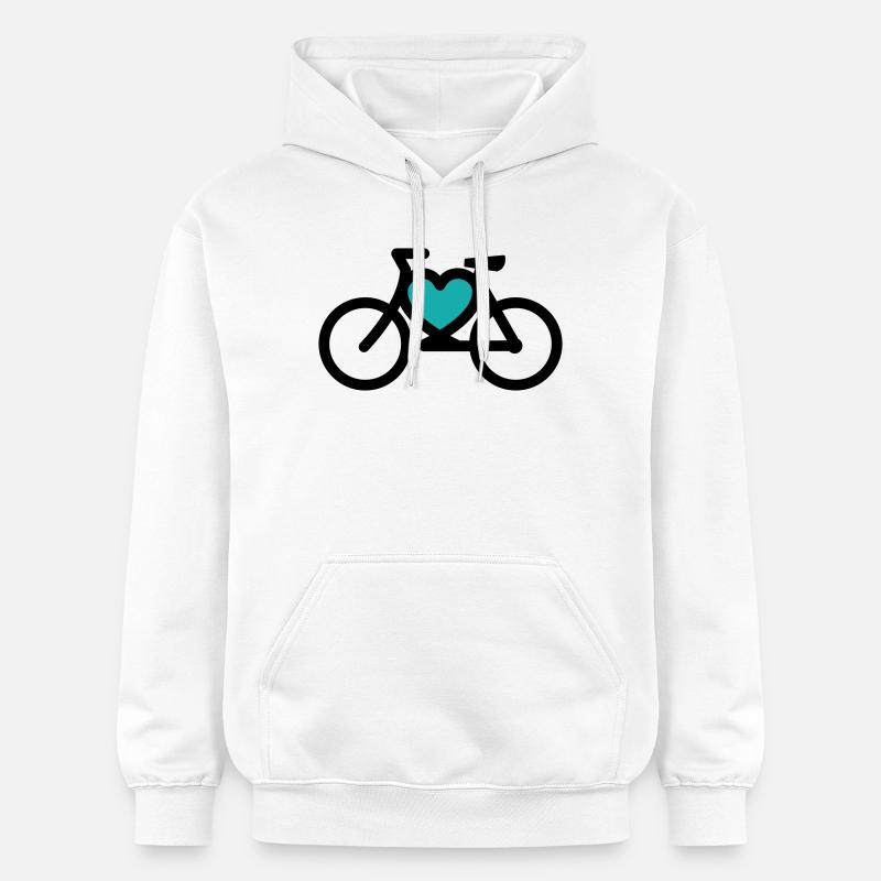 i ike mon vélo - Sweat à capuche Softstyle® Gildan Unisexe - blanc