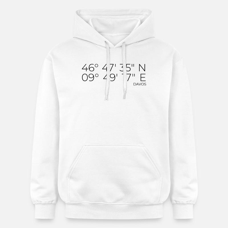 Coordonnées Davos Grisons - Sweat à capuche Softstyle® Gildan Unisexe - blanc