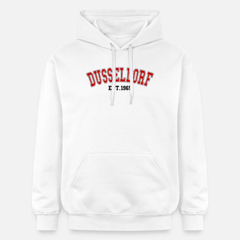 Düsseldorf Est. 1965 - Sweat à capuche Softstyle® Gildan Unisexe - blanc
