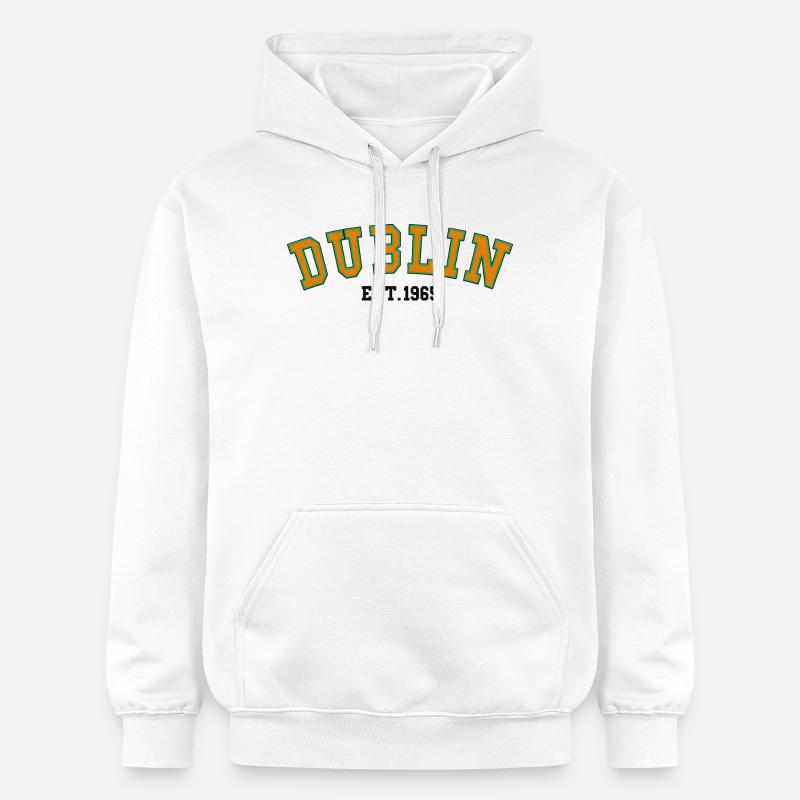 Cité de Dublin 1965 - Sweat à capuche Softstyle® Gildan Unisexe - blanc