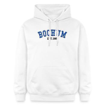 Bochum Est. 1985 - Gildan Unisex Softstyle® Midweight Hoodie - Weiß - Vorne - Liana (172cm) & Jaron (178cm)
