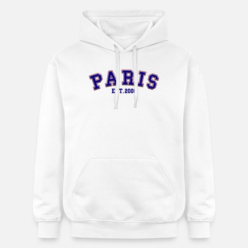Paris Est. 2006 - Sweat à capuche Softstyle® Gildan Unisexe - blanc