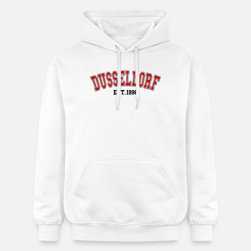Dusseldorf Fondée en 1996 - Sweat à capuche Softstyle® Gildan Unisexe - blanc