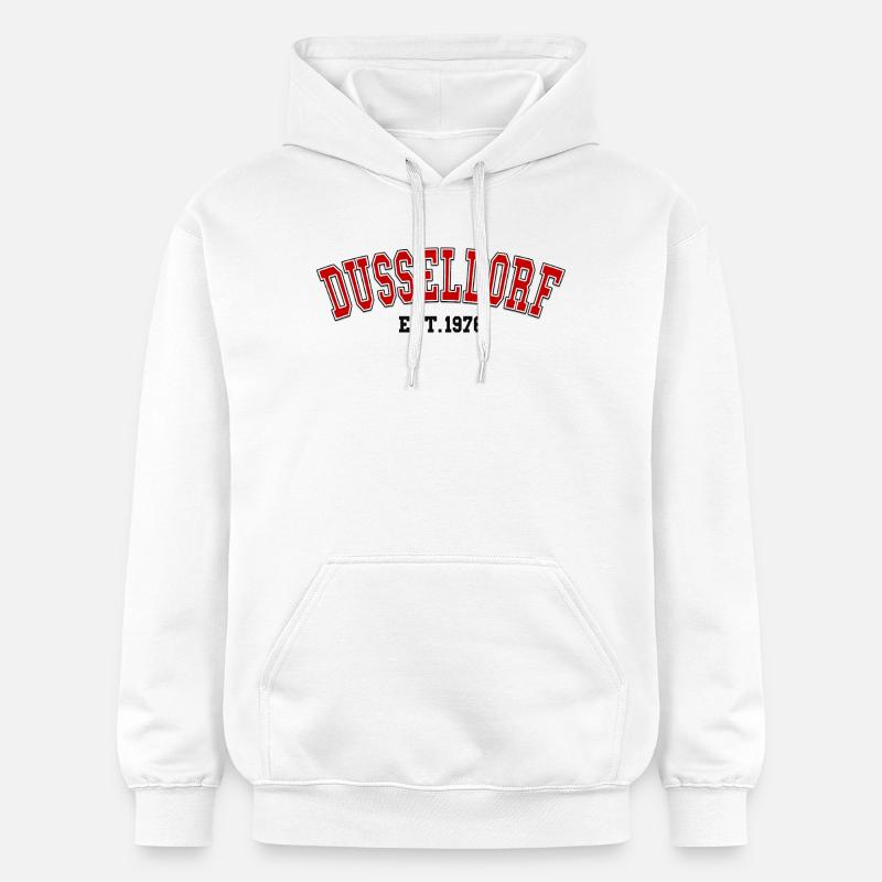 Düsseldorf fondée en 1976 - Sweat à capuche Softstyle® Gildan Unisexe - blanc