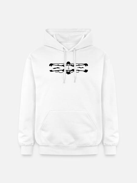 schwimmer - Gildan Unisex Softstyle® Midweight Hoodie - white