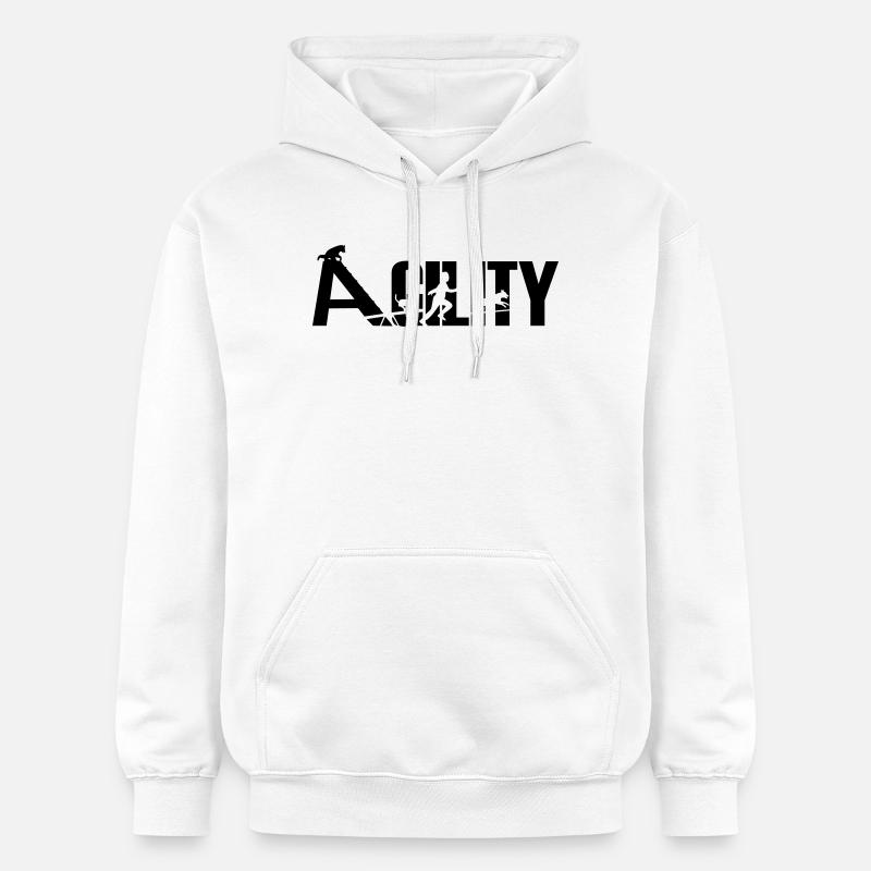Agility - Sweat à capuche Softstyle® Gildan Unisexe - blanc