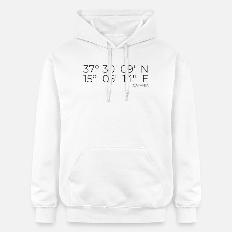 Coordonnées Catane Italie - Sweat à capuche Softstyle® Gildan Unisexe - blanc