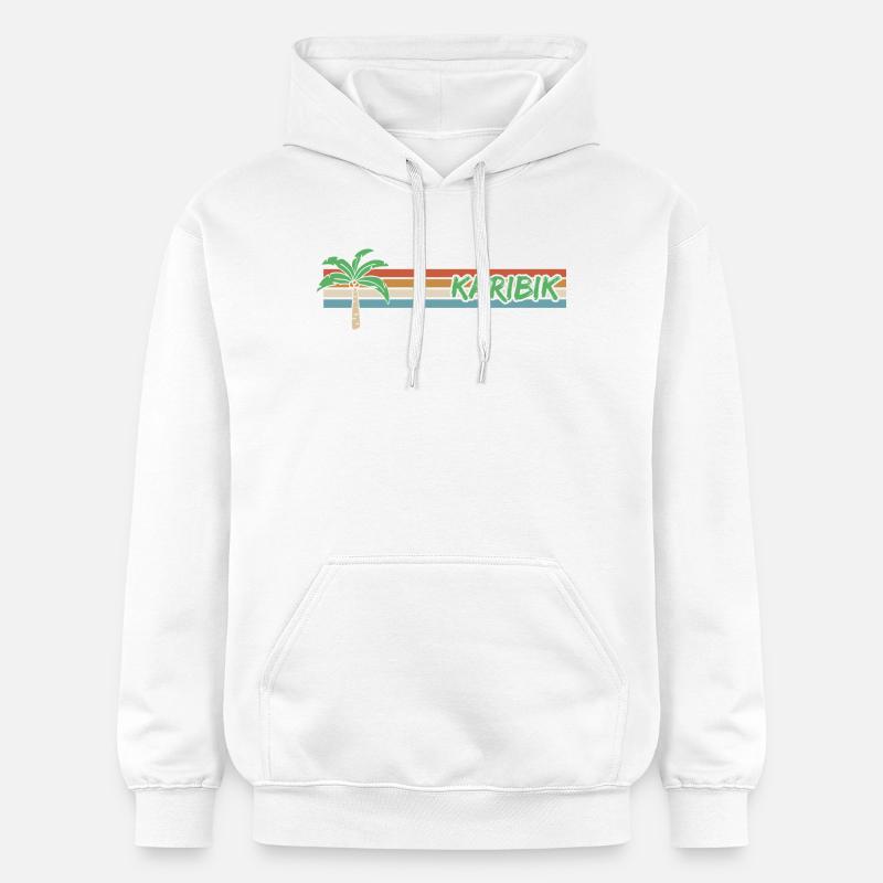 Vacances Caraïbes - Sweat à capuche Softstyle® Gildan Unisexe - blanc