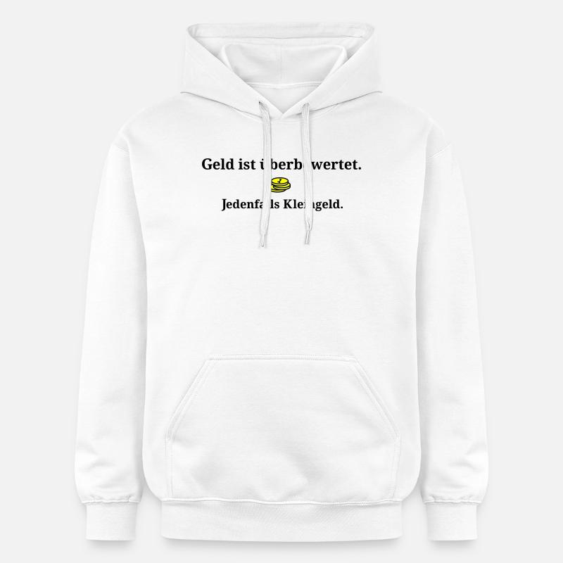 L’argent est surévalué - Sweat à capuche Softstyle® Gildan Unisexe - blanc