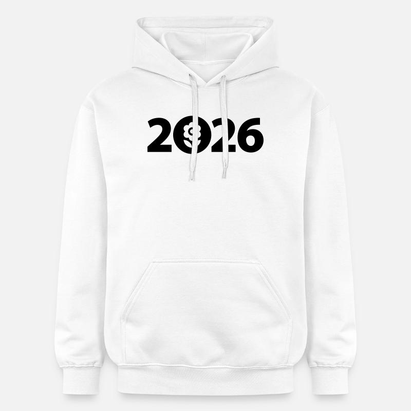 Jardinier 2026, Jardin 2026, Fleuriste 2026 - Sweat à capuche Softstyle® Gildan Unisexe - blanc