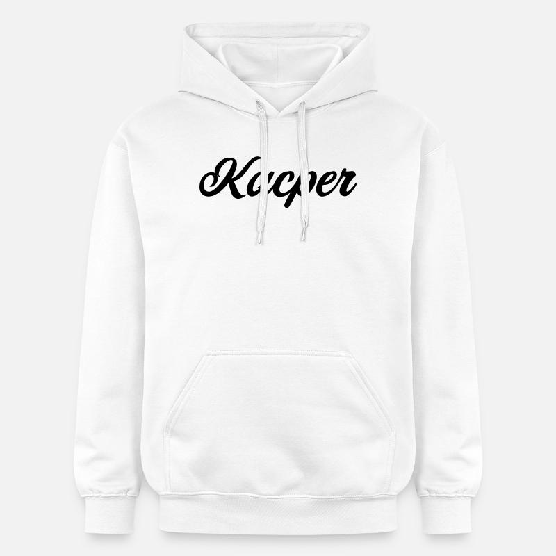 Kacper Polnisch Vorname Geschenk  - Gildan Unisex Softstyle® Midweight Hoodie - Weiß