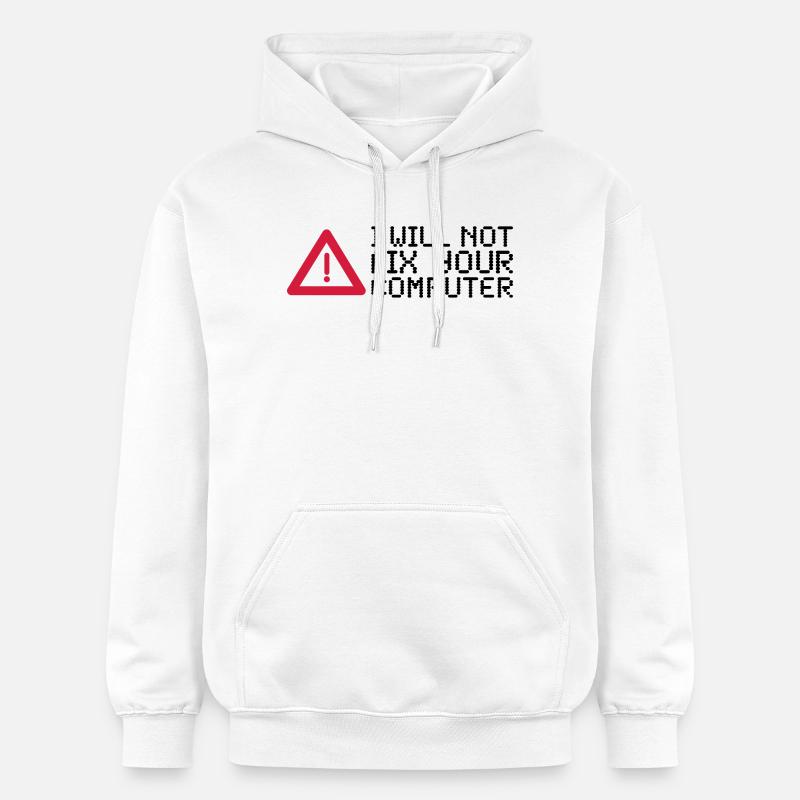 computer - Gildan Unisex Softstyle® Midweight Hoodie - white