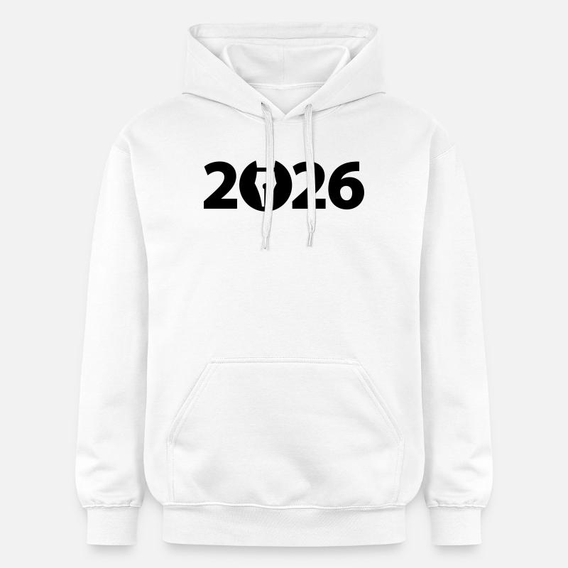 Écrivain 2026, Poète 2026, Stylo-plume 2026 - Sweat à capuche Softstyle® Gildan Unisexe - blanc