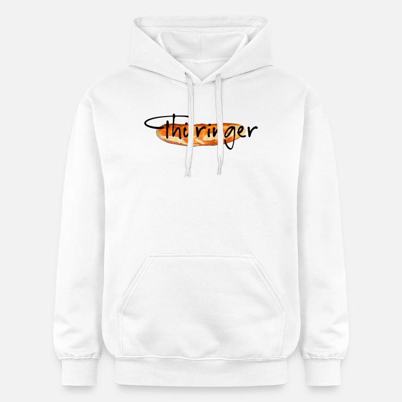 Bratwurst de Thuringe - Sweat à capuche Softstyle® Gildan Unisexe - blanc