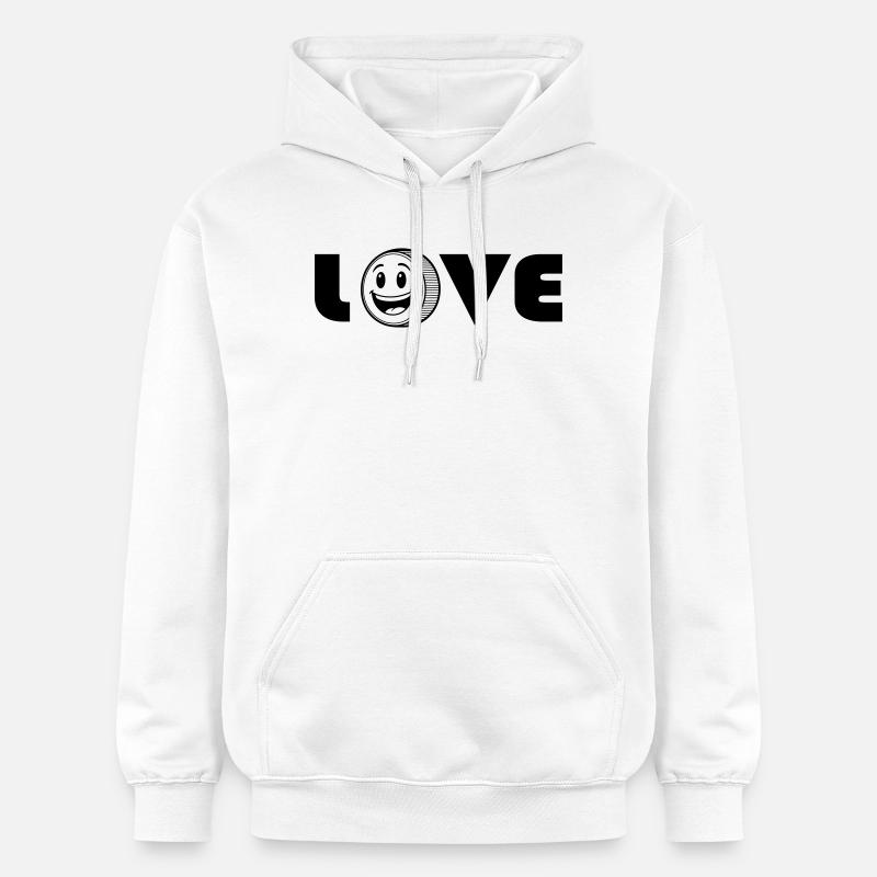 Liebe liebe - Gildan Unisex Softstyle® Midweight Hoodie - Weiß