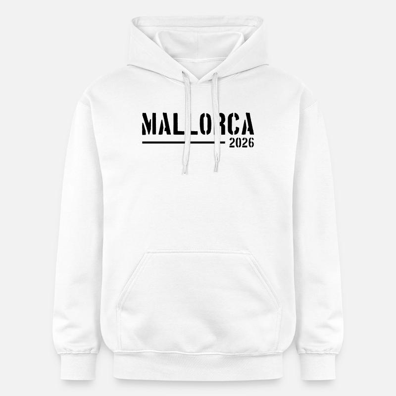 Vacances à Majorque 2026 - Sweat à capuche Softstyle® Gildan Unisexe - blanc