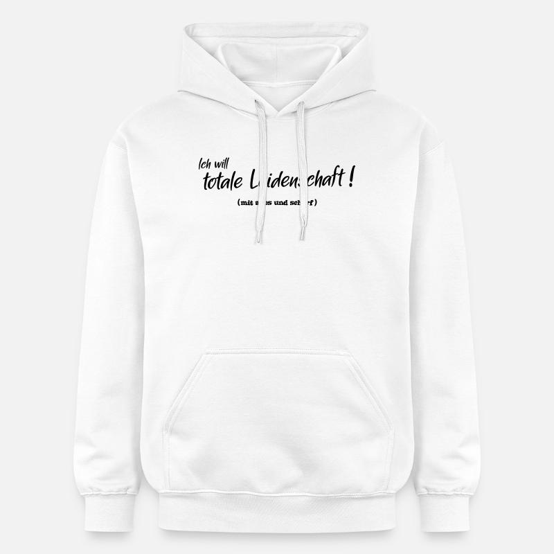 Passion totale - Sweat à capuche Softstyle® Gildan Unisexe - blanc