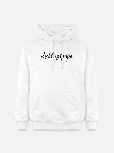 Lieblingspapa Spruch Vater Shirt - Gildan Unisex Softstyle® Midweight Hoodie - Weiß