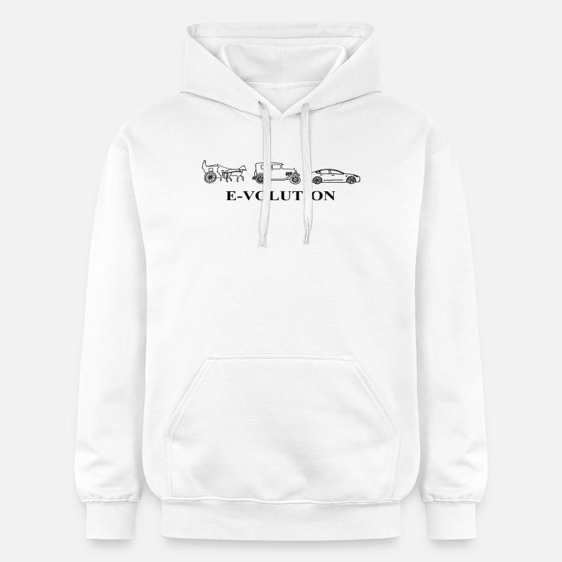 E-Volution Auto Evolution - Gildan Unisex Softstyle® Midweight Hoodie - Weiß