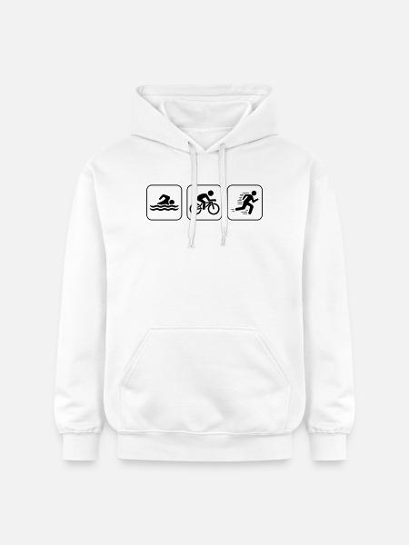 Triathlon Icons Sport - Gildan Unisex Softstyle® Midweight Hoodie - white