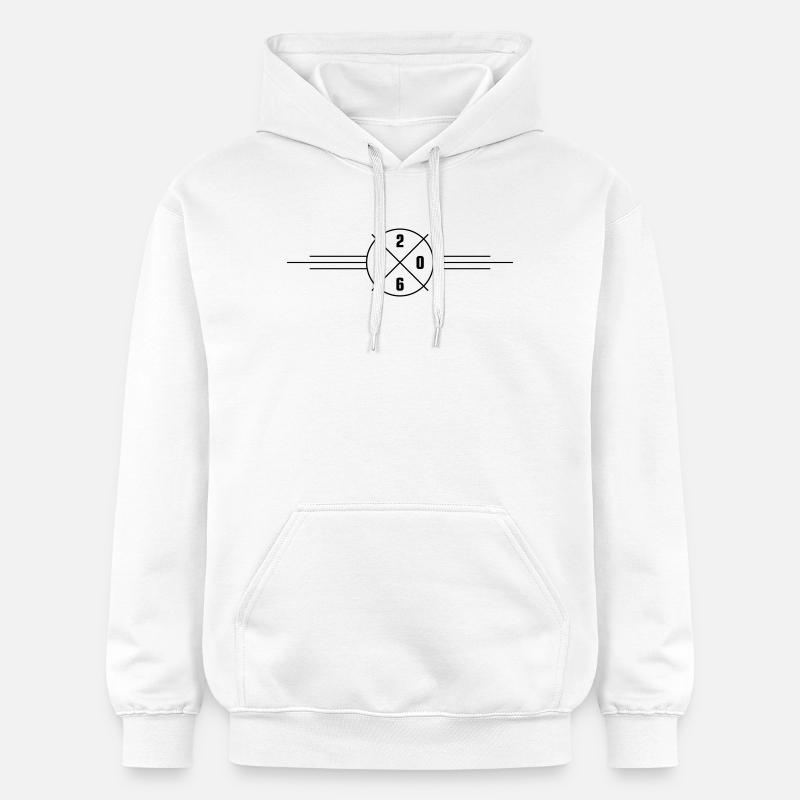 Année 2026 - Sweat à capuche Softstyle® Gildan Unisexe - blanc