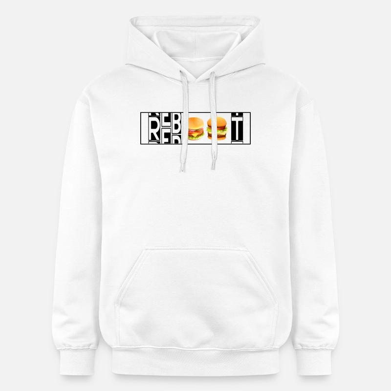 REBOOT - Sweat à capuche Softstyle® Gildan Unisexe - blanc