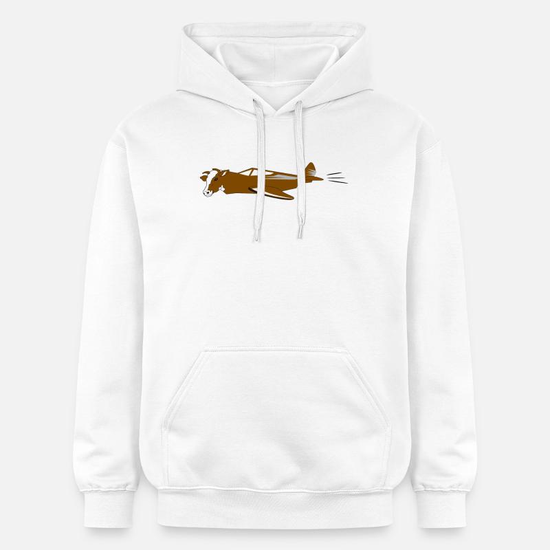 vache Air | vache volante - Sweat à capuche Softstyle® Gildan Unisexe - blanc