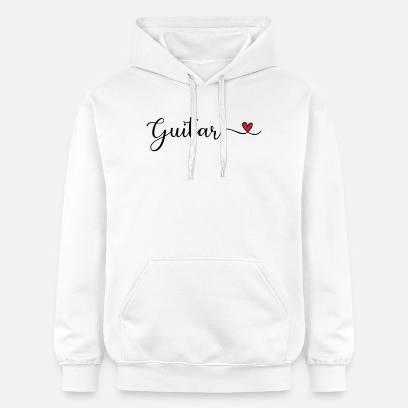 Guitare - Sweat à capuche Softstyle® Gildan Unisexe - blanc