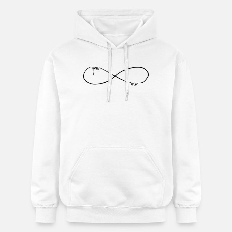 toi et moi pour toujours - Sweat à capuche Softstyle® Gildan Unisexe - blanc