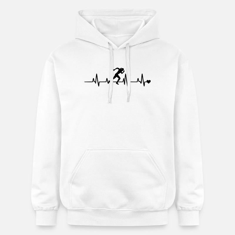 coureur - Sweat à capuche Softstyle® Gildan Unisexe - blanc