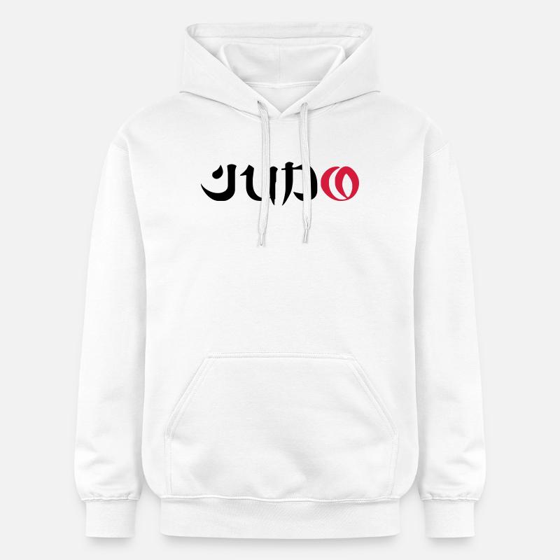 Judo - Sweat à capuche Softstyle® Gildan Unisexe - blanc