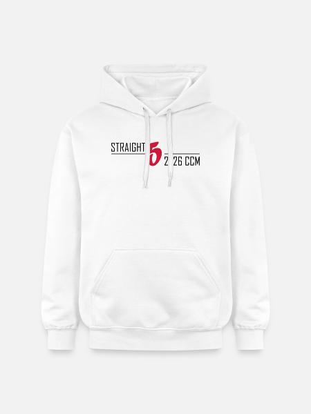 Straight five - Gildan Unisex Softstyle® Midweight Hoodie - white