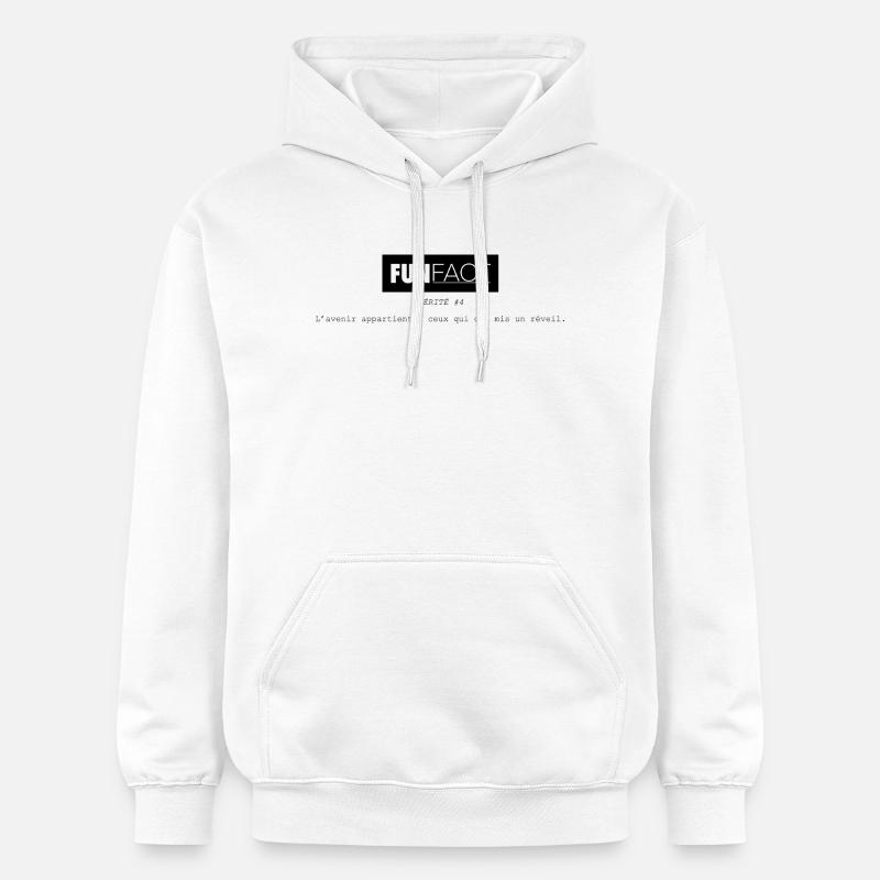 FUNFact_-4 - Sweat à capuche Softstyle® Gildan Unisexe - blanc